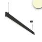 Preview: LED Hängeleuchte Linear Up&Down 1200, 40W, prismatisch, linear- u. 90° verbindbar, schwarz, warmweiß