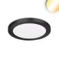 Preview: LED Aufbau/Einbauleuchte Slim Flex, 6W, schwarz, ColorSwitch 3000|3500|4000K