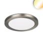 Preview: LED Aufbau/Einbauleuchte Slim Flex, 12W, nickel gebürstet, ColorSwitch 3000|3500|4000K