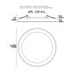Preview: LED Aufbau/Einbauleuchte Slim Flex, 12W, nickel gebürstet, ColorSwitch 3000|3500|4000K