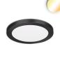 Preview: LED Aufbau/Einbauleuchte Slim Flex, 12W, schwarz, ColorSwitch 3000|3500|4000K