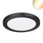 Preview: LED Aufbau/Einbauleuchte Slim Flex, 18W, schwarz, ColorSwitch 3000|3500|4000K