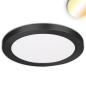 Preview: LED Aufbau/Einbauleuchte Slim Flex, 24W, schwarz, ColorSwitch 3000|3500|4000K