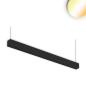 Preview: LED Aufbau/Hängeleuchte Linear Raster 40W, anreihbar, schwarz, 3000|3500|4000K, inkl.Seil exkl.Kabel