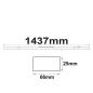 Preview: FastFix LED Linearsystem R Modul 1,5m 25-75W, 4000K, 90°