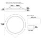 Preview: LED Downlight Flex 23W, prismatisch, 120°, Lochausschnitt 50-210mm, neutralweiß, dimmbar