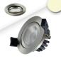 Preview: LED Einbaustrahler, silber, 8W, 60°, rund, warmweiß, IP65, dimmbar
