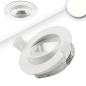 Preview: LED Einbaustrahler asymmetrisch COB, weiß, 8W, 50°, IP44, rund, neutralweiß, dimmbar