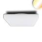 Preview: LED Decken/Wandleuchte mit HF-Bewegungssensor 24W, weiß, eckig, IP54, ColorSwitch 3000|4000K