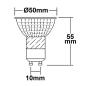 Preview: GU10 LED Strahler 5W, 45°, prismatisch, neutralweiß, CRI90
