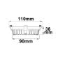 Preview: LED Downlight blendungsreduziert, 13W, rund, DN110, CRI90, Switch 3000|3500|4000K, dimmbar