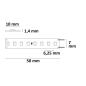 Preview: LED HEQ930 Flexband High Bright, 24V DC, 17W, IP20, 3000K, 140 lm/W, 5m Rolle, 160 LED/m
