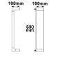 Preview: LED Wegeleuchte Poller-1, 60cm, 7W, sandschwarz, warmweiß