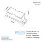 Preview: 3-Phasen S1 Linear-Verbinder stromführend, weiß