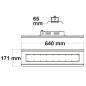 Preview: LED Hallenleuchte Linear SK 100W, 60°, IK10, IP65, 1-10V dimmbar, neutralweiß