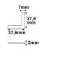 Preview: Eckverbinder für Profil CORNER12, CEILING21, 90°, 4er Set