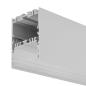 Preview: LED Leuchtenprofil LAMP40 Up&Down Aluminium silber pulverbeschichtet, 200cm