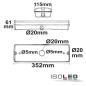 Preview: LED Notlicht/Fluchtwegleuchte UNI4 Autotest 4W, IP65, X0AEFG180