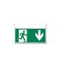Preview: Vertikales Schild für LED Notlicht/Fluchtwegleuchte UNI4