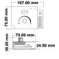 Preview: Sys-Pro Dreh/Funk Mesh Multi-PWM-Dimmer, 1 Kanal, 12-24V DC 10-20A, 36-48V DC 15A