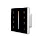 Preview: Sys-Pro weißdynamische 4 Zonen Einbau-Touch-Fernbedienung + DMX Output, schwarz, 230V