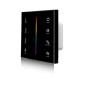 Preview: Sys-Pro RGB+W 4 Zonen Einbau-Touch-Fernbedienung + DMX Output, schwarz, 230V