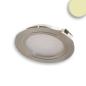 Preview: LED Möbeleinbaustrahler MiniAMP silber, 2W, 24V DC warmweiß 3000K, dimmbar