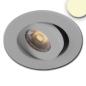 Preview: LED Einbauleuchte MiniAMP alu gebürstet, 3W, 24V DC, warmweiß, dimmbar