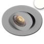 Preview: LED Einbauleuchte MiniAMP alu gebürstet, 3W, 24V DC, neutralweiß, dimmbar
