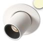 Preview: LED Einbauleuchte Pipe MiniAMP weiß, 3W, 24V DC, warmweiß, dimmbar