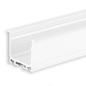 Preview: LED Einbauprofil DIVE20 Aluminium weiß RAL 9010, 200cm