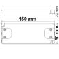 Preview: LED Trafo MiniAMP 12V/DC, 0-50W, 120cm Kabel mit Flachstecker, sekundär 2 female Buchsen
