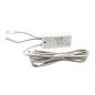 Preview: LED Trafo MiniAMP 24V/DC, 0-30W, 200cm Kabel mit Flachstecker, sekundär 2 female Buchsen
