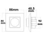 Preview: Sys-Pro 1 Zone Einbau-Drehknopf/Funk-Dimmer mit 0/1-10V Output + 4A Schaltrelais, 85-265V