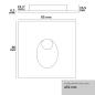Preview: Cover Aluminium eckig 1 weiß für Sys-Wall68