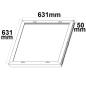 Preview: Aufbaurahmen weiß RAL 9016 für LED Panel 625x625