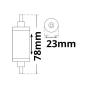 Preview: R7s LED Stab SLIM, 6W, L: 78mm, neutralweiß, dimmbar