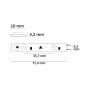 Preview: LED HEQ860 Flexband Linse 160°, 24V DC, 17W, IP20, 6000K, 5m Rolle, 28 LED/m