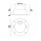 Preview: LED Wandeinbauleuchte Sys-Wall68 MiniAMP 24V, 3W, 4000K, inkl. Einputzdose (exkl. Cover)