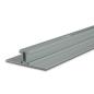Preview: LED Leuchtenprofil 2SIDE Aluminium pulverbeschichtet silber, 200cm