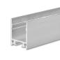Preview: LED Aufbauleuchtenprofil HIDE SINGLE Aluminium eloxiert, 200cm