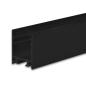 Preview: LED Aufbauleuchtenprofil HIDE SINGLE Aluminium schwarz RAL 9005, 200cm