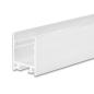 Preview: LED Aufbauleuchtenprofil HIDE SINGLE Aluminium weiß RAL 9003, 200cm