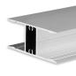 Preview: LED Aufbauleuchtenprofil HIDE DOUBLE Aluminium eloxiert, 200cm