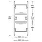 Preview: LED Aufbauleuchtenprofil HIDE DOUBLE Aluminium schwarz RAL 9005, 200cm