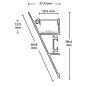 Preview: LED Aufbauleuchtenprofil HIDE TRIANGLE Aluminium eloxiert, 200cm