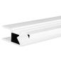 Preview: LED Aufbauleuchtenprofil HIDE ASYNC Aluminium weiß RAL 9003, 200cm
