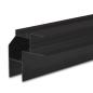 Preview: LED Eckprofil HIDE ANGLE Aluminium schwarz RAL 9005, 200cm