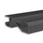Preview: LED Sockelleistenprofil HIDE BOTTOM schwarz RAL 9005