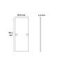 Preview: Endkappe EC90 Aluminium schwarz RAL 9005 für Profil HIDE DOUBLE inkl. Schrauben